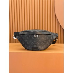 Louis Vuitton DISCOVERY Small Waist Bag (M46035) in Monogram Eclipse Black: 44x15x9cm