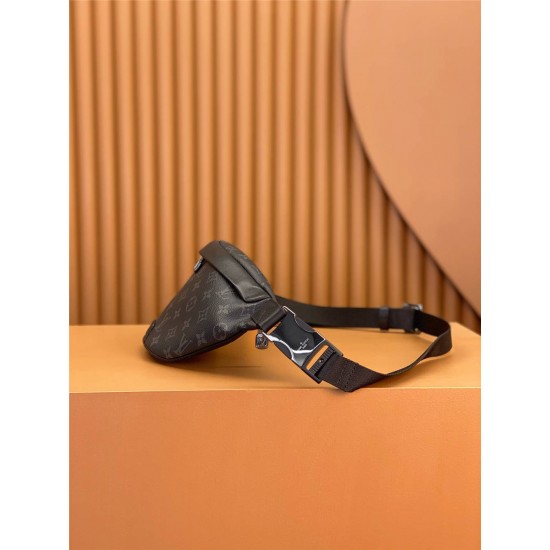 Louis Vuitton DISCOVERY Small Waist Bag (M46035) in Monogram Eclipse Black: 44x15x9cm