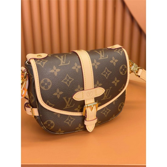 Louis Vuitton SAUMUR BB Handbag (M46740): Monogram Canvas, Size - 20x16x7.5cm