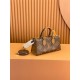 Louis Vuitton ONTHEGO EAST WEST Tote Bag (M46653): Giant Monogram and Monogram Reverse Canvas, Toron Handles, Size - 25x13x10cm