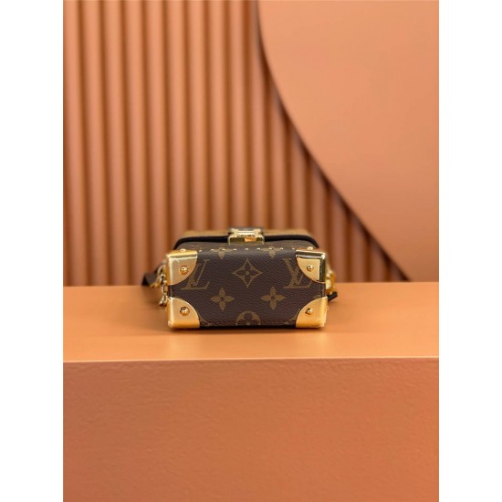 Louis Vuitton CAMERA BOX Handbag (M82465): Monogram and Monogram Reverse Canvas, Size - 12.5x17.6x6cm