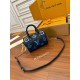 Louis Vuitton SPEEDY BANDOULIÈRE 20 Handbag (M46517) - Blue: Dégradé Monogram Empreinte Leather, Toron Handles, Adjustable Shoulder Strap, Size - 20.5x13.5x12cm