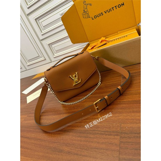 Louis Vuitton OXFORD Handbag (M22952) - Brown: Soft Grained Leather, Size - 22x16x9.5cm