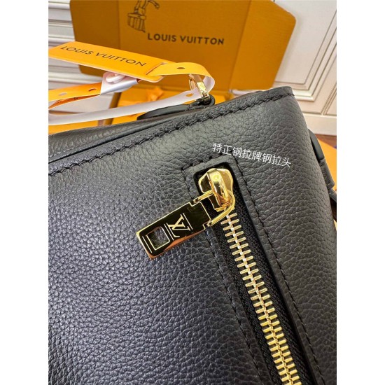 Louis Vuitton OXFORD Handbag (M22735) - Black: Soft Grained Leather, Size - 22x16x9.5cm