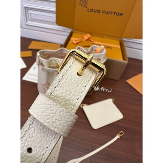 Louis Vuitton Summer Bundle Handbag (M46545) - Yellow Print: Dégradé Monogram Empreinte Embossed Leather, Size - 28x20x11.5 cm