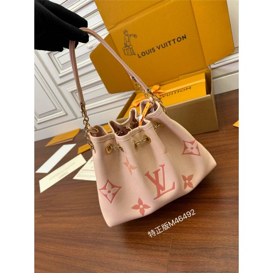 Louis Vuitton Summer Bundle Handbag (M46492) - Pink: Dégradé Monogram Empreinte Embossed Leather, Size - 28x20x11.5cm