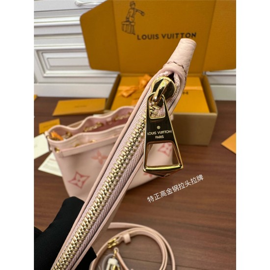 Louis Vuitton Summer Bundle Handbag (M46492) - Pink: Dégradé Monogram Empreinte Embossed Leather, Size - 28x20x11.5cm