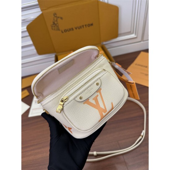 Louis Vuitton MINI BUMBAG Handbag (M82208) - Yellow: Gradient Series, Monogram Empreinte Leather, Monogram Embossing, Size - 17x12x9.5cm