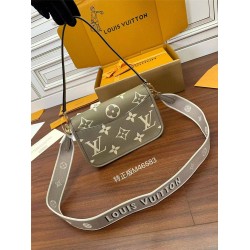 Louis Vuitton Diane Elephant Grey Print Handbag (M46583): Size - 23x16x8.5cm