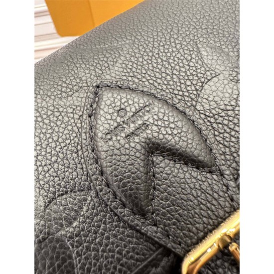 Louis Vuitton DIANE Handbag (M46386) - Black: Classic Monogram Empreinte Embossed Leather, Size - 23x16x8.5cm