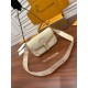 Louis Vuitton DIANE Handbag (M46388) - White: Classic Monogram Empreinte Embossed Leather, Size - 23x16x8.5cm