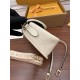 Louis Vuitton DIANE Handbag (M46388) - White: Classic Monogram Empreinte Embossed Leather, Size - 23x16x8.5cm