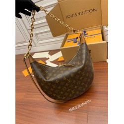 Louis Vuitton MATEL Fashion Show Moon Mother Bag (M46311): Latest 2022 Fashion Show, Classic Monogram with Yellow Flowers, Size - 38x30x10cm