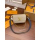 Louis Vuitton LOCKME TENDER Handbag (M58554) - Gray-Brown: Soft Grained Calfskin, Size - 19x13x8cm