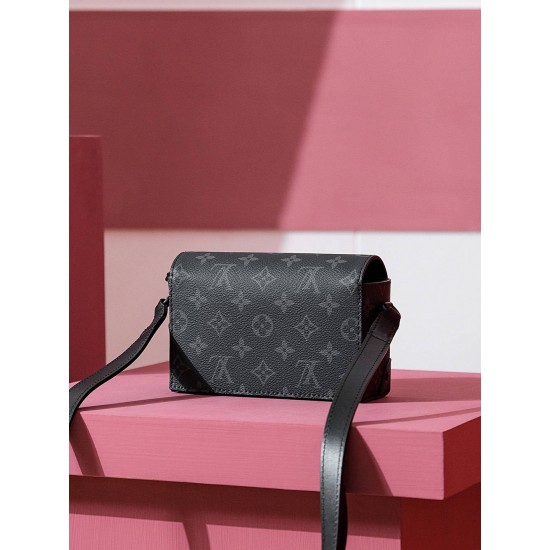 Louis Vuitton STEAMER Mini Handbag (M81783) - Monogram Eclipse Black: Canvas, Size - 18x11x6.5cm