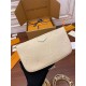 Louis Vuitton M80447 Milky White Multi Pochette Accessoires: Monogram Empreinte Leather, Size - 25x14.5x4.5cm