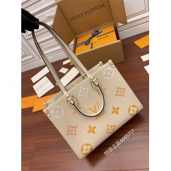 Louis Vuitton ONTHEGO Medium Handbag (M45717) - Vanilla Yellow (By The Pool Capsule Collection): Size - 35x27x14cm