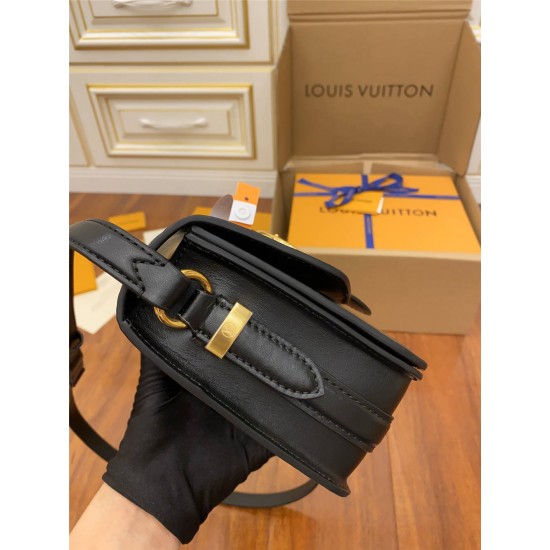 Louis Vuitton M55948 Black LV PONT 9 Handbag made of smooth leather, Size - 23x15x8cm