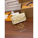 Louis Vuitton M80498 Yellow Special Edition FÉLICIE Felicie Pochette Chain Bag: Monogram Empreinte Grained Leather, Monogram Embossing, Size - 21x12x3cm