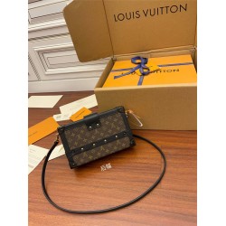 Louis Vuitton M44199 Bright Gold PETITE MALLE Handbag: Monogram Fabric, Size - 20x12.5x5cm