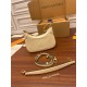 Louis Vuitton BAGATELLE Handbag (M46099) White: Size - 22x14x9cm