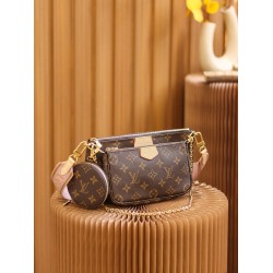 Louis Vuitton MULTI POCHETTE ACCESSORIES Handbag (M44840) Pink: Size - 24x13.5x4cm