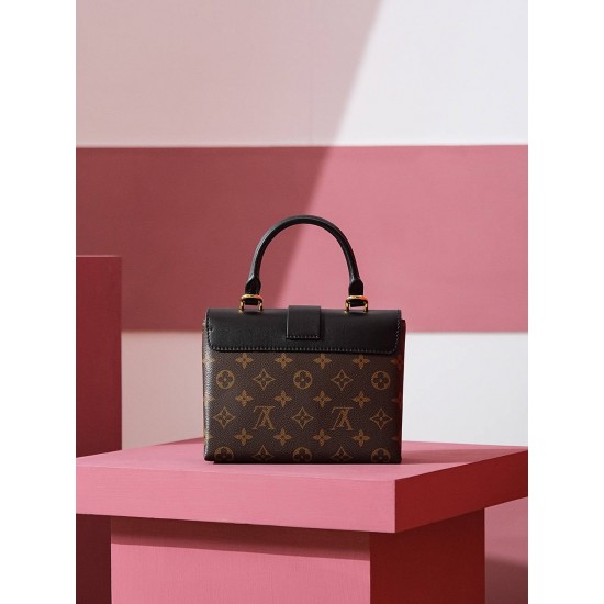 Louis Vuitton LOCKY BB Handbag (M44141) Black: Size - 21x17x8cm