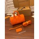 Louis Vuitton KEEPALL BANDOULIÈRE 25 Handbag (M20930) Orange: Mini version of the Keepall collection, Size - 25x15x11cm