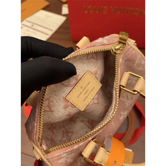 Louis Vuitton NANO SPEEDY Handbag (M81213) Pink: Size - 16x10x7.5cm