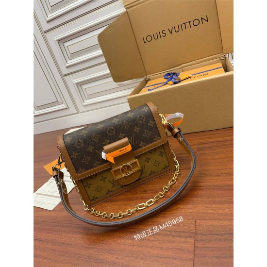 Louis Vuitton DAUPHINE Medium Handbag (M45958): Size - 25x17x10.5cm