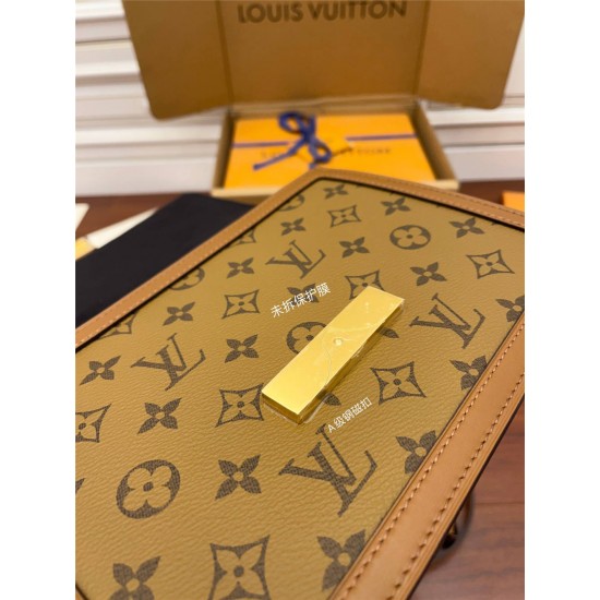 Louis Vuitton DAUPHINE Medium Handbag (M45958): Size - 25x17x10.5cm