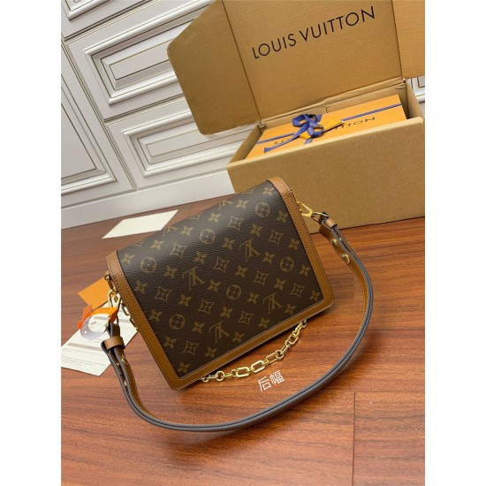 Louis Vuitton DAUPHINE Medium Handbag (M45958): Size - 25x17x10.5cm