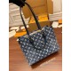 Louis Vuitton ONTHEGO Medium Handbag (M59608) Onthego Monogram Embossed Denim: Size - 31x24x14cm