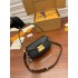 Louis Vuitton SWING Handbag (M20393) Black with S-lock Clasp: Size - 24x15x6cm