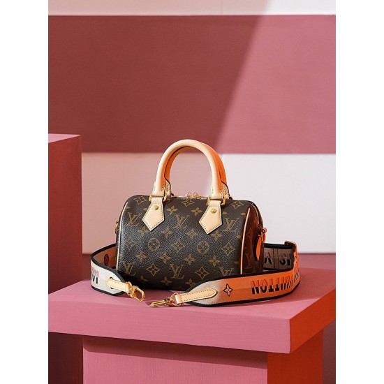 Louis Vuitton SPEEDY BANDOULIÈRE 20 Handbag (M45957) Apricot: Size - 20x13x12cm