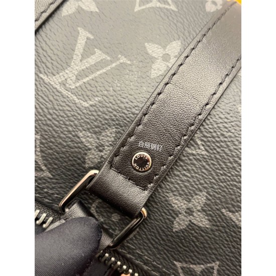 Louis Vuitton Keepall XS Handbag (M45947) Black Monogram: Size - 22x12x9cm