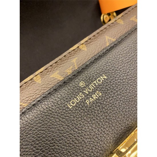 Louis Vuitton VICTOIRE Handbag (M41730) Monogram Black, French-made Monogram and exquisite calf leather: Size - 26x9x15cm