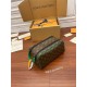 Louis Vuitton DOPP KIT Toiletry Bag (M46253) Green Monogram Macassar Canvas: Size - 28x15x16.5cm