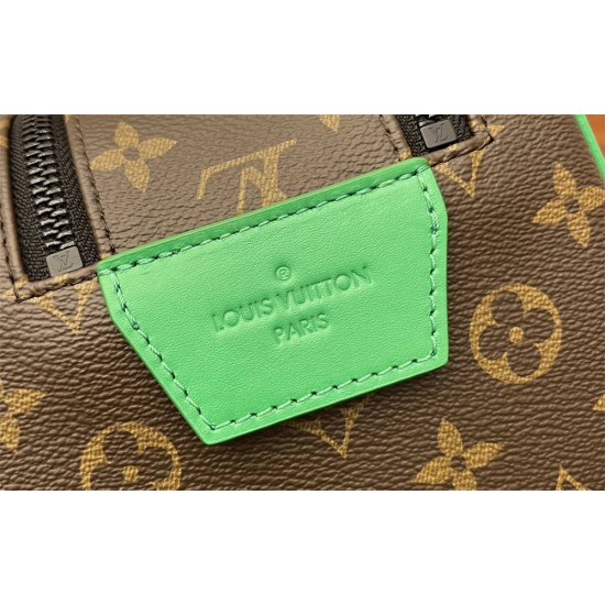 Louis Vuitton DOPP KIT Toiletry Bag (M46253) Green Monogram Macassar Canvas: Size - 28x15x16.5cm