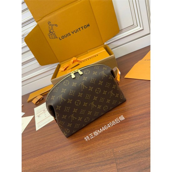 Louis Vuitton Cosmetic Bag (M46458) Monogram Cosmetic Bag Series: Size - 27x18x9cm