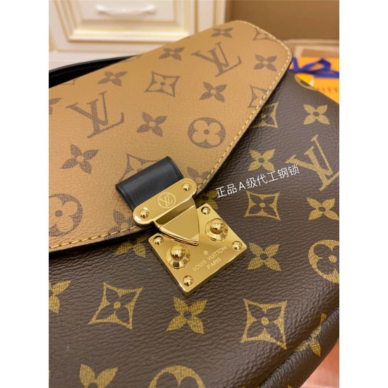 Louis Vuitton M44875 Monogram Messenger Bag POCHETTE MÉTIS Metis Handbag: Size - 25.0x19.0x7.0cm