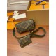 Louis Vuitton FÉLICIE Felicie STRAP & GO Handbag (M80091) Green: Size - 17x9.6x3.5cm