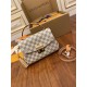 Louis Vuitton N41581 Croisette Handbag White Check: Size - 25.0x17.0x9.5cm