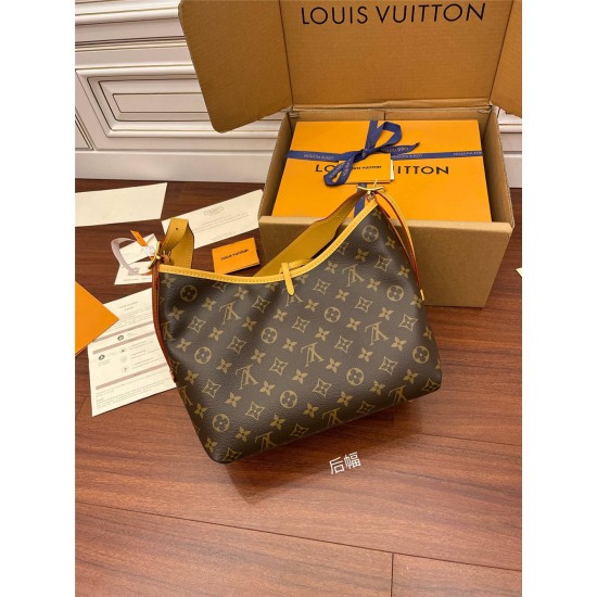 Louis Vuitton CARRYALL Small Handbag (M46203) Monogram: Size - 29x24x12cm