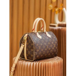 Louis Vuitton SPEEDY 25 Handbag (with Shoulder Strap) (M41113) Monogram: Size - 25x19x15cm