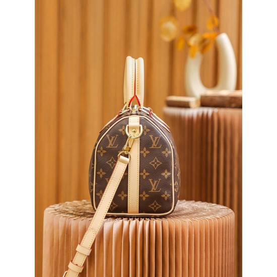 Louis Vuitton SPEEDY 25 Handbag (with Shoulder Strap) (M41113) Monogram: Size - 25x19x15cm