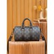 Louis Vuitton M46271 Monogram Eclipse Black Keepall 25 Handbag Monogram Eclipse Black Reverse: Size - 25x15x11cm