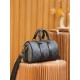 Louis Vuitton M46271 Monogram Eclipse Black Keepall 25 Handbag Monogram Eclipse Black Reverse: Size - 25x15x11cm