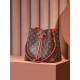 Louis Vuitton M44021 Red Gaston-Louis NeoNoe Bucket Bag Monogram: Size - 26x26x17.5 cm