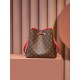 Louis Vuitton M44021 Red Gaston-Louis NeoNoe Bucket Bag Monogram: Size - 26x26x17.5 cm